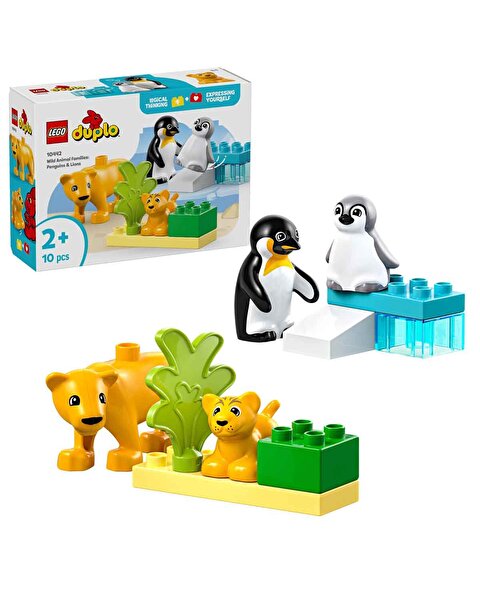 LEGO DUPLO Kasabası Vahşi Hayvan Aileleri: Penguenler ve Aslanlar 10442