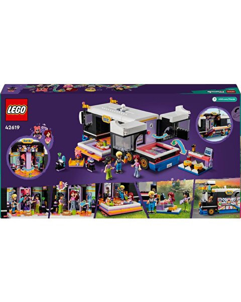 LEGO Friends Pop Star Müzik Turne Otobüsü 42619
