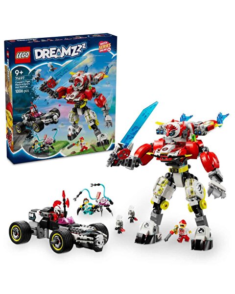 LEGO DREAMZzz Cooper’ın Kaplan Robotu ve Zero’nun Hot Rod Arabası 71497