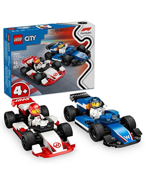 LEGO City F1 Williams Racing ve Haas F1 Yarış Arabaları 60464