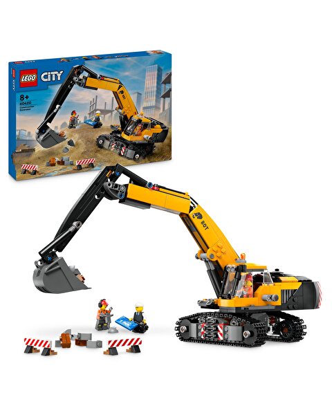 LEGO City Sarı İnşaat Ekskavatörü 60420