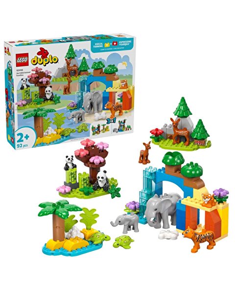 LEGO DUPLO Kasabası 3’ü 1 Arada Vahşi Hayvan Aileleri 10446