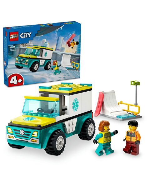 LEGO City Acil Ambulansı ve Snowboardcu 60403